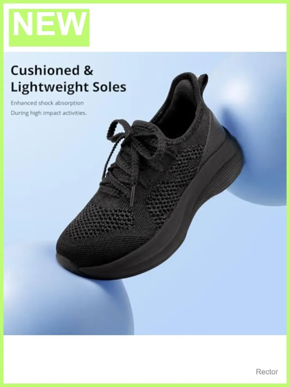 Girls Knit Slip-On Tennis Sneakers Cushioned Running Shoes
